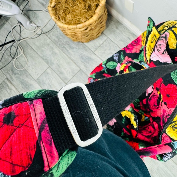 Vera Bradley Large Deluxe Duffle Bag Havana Rose Quilted Floral Retired Travel - Picture 13 of 15